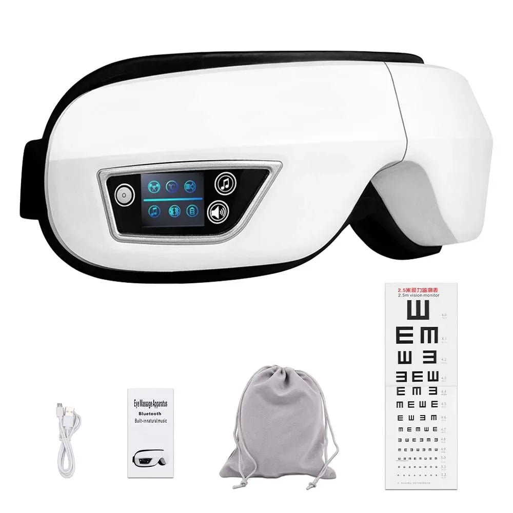 Eye Massager Smart Airbag Vibration Eye Care Instrumen Heating Bluetooth Music Relieves Fatigue And Dark Circles Remove Weary