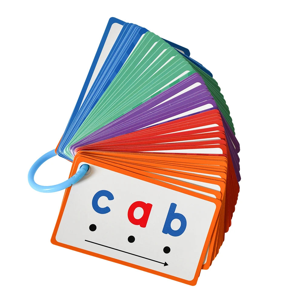 Montessori CVC Words Writing Cards, Phonics Games, Beginning Phonics Word Builders, Sorting Spelling Word Learning Aids, 60 Card