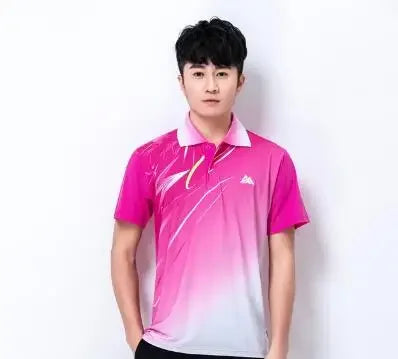 Quick dry Tennis tshirts,badminton sportswear shirt men/women,table tennis V-neckshirt,game clothes custom volleyball shirt 6907