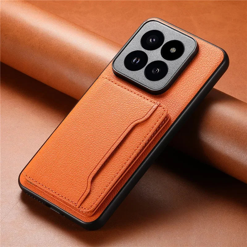 Multifunctional Leather Wallet Phone Case Coque For Xiaomi 15T 17 Pro Max M14 Ultra 13 Pro Ultra Poco F5 14T Card Holder Cover