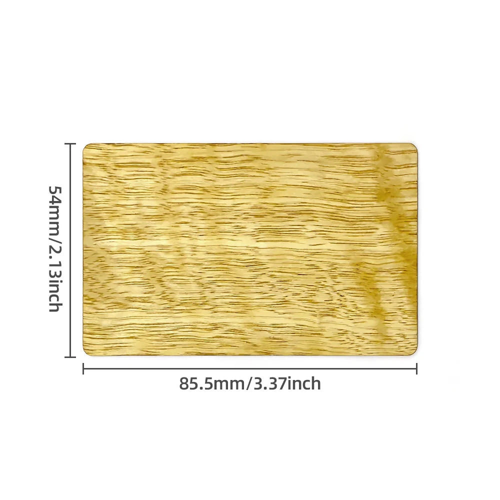 Wooden Card NFC 13.56MHZ RFID Tag 504Bytes 215Nt/ag Chip Membership Contactless Business Gift Social Recognition Lasercard