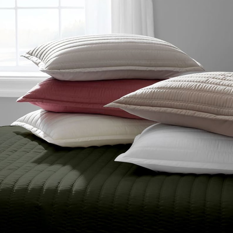 Channel stitch - Pure Linen Quilt Sets-1