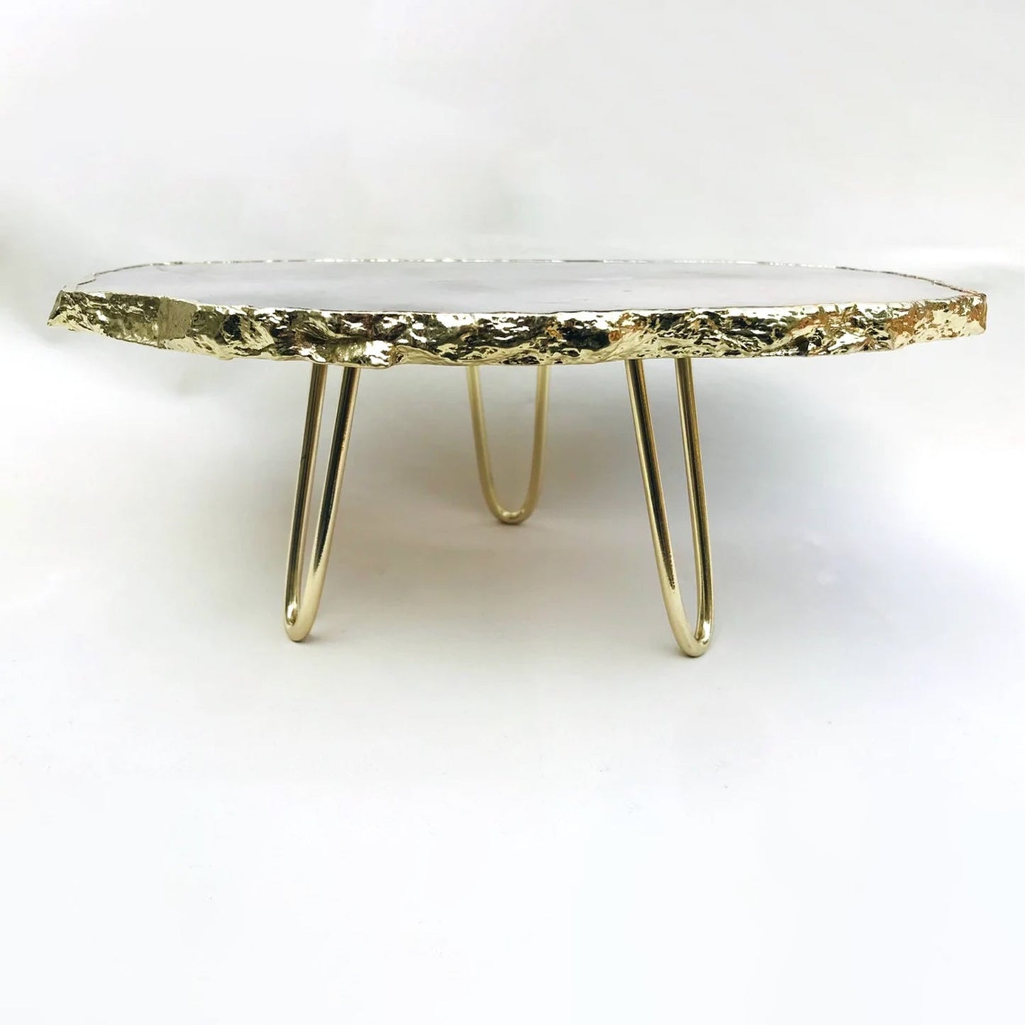 Grey Agate Quartz Cake Stand/Centrepiece/Display Stand/Tray-4