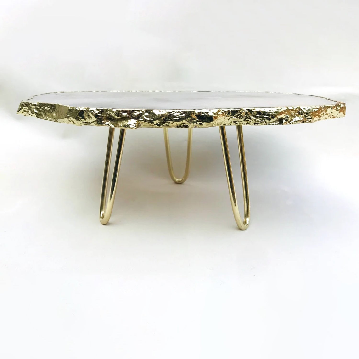 Grey Agate Quartz Cake Stand/Centrepiece/Display Stand/Tray-4