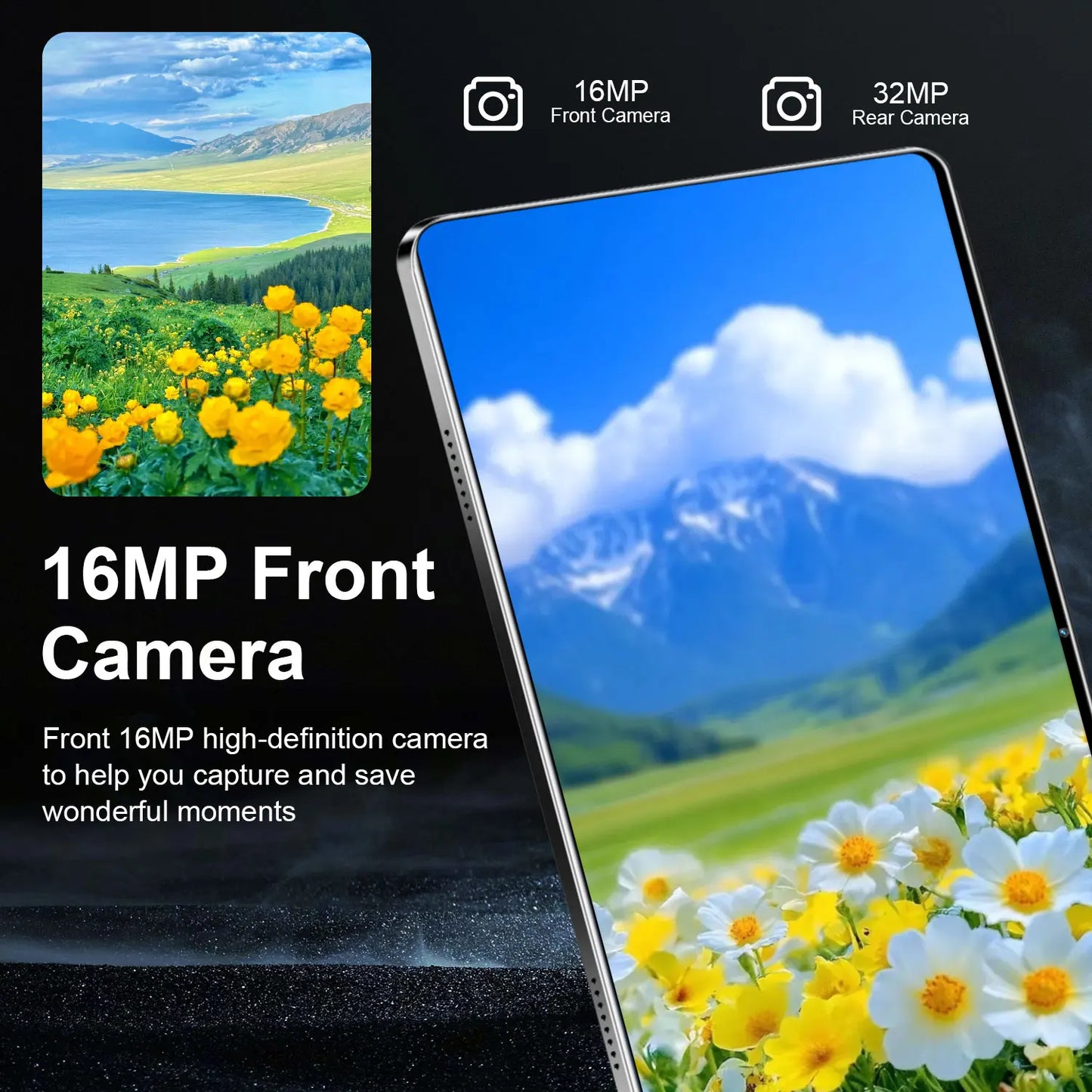 2026 5G Tablet Android 13.0 Brand New 10.36 inch 16GB RAM 1TB ROM Tablet 16MP 32MP 12000mAh 10Core WIFI Bluetooth Network Tablet