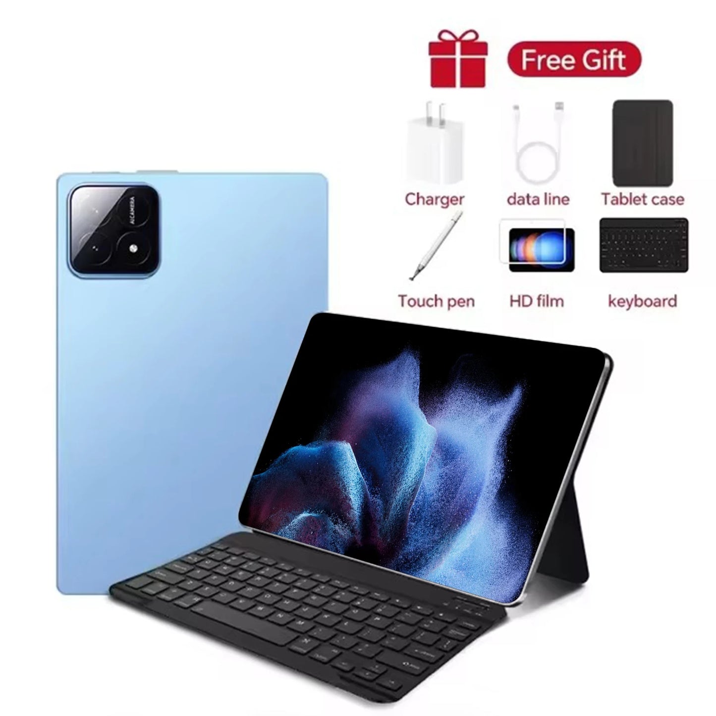 2026 5G Tablet Android 13.0 Brand New 10.36 inch 16GB RAM 1TB ROM Tablet 16MP 32MP 12000mAh 10Core WIFI Bluetooth Network Tablet