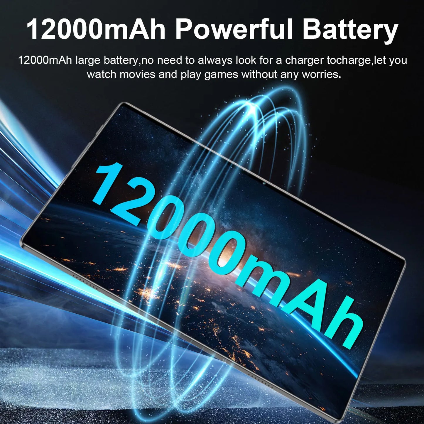 2026 5G Tablet Android 13.0 Brand New 10.36 inch 16GB RAM 1TB ROM Tablet 16MP 32MP 12000mAh 10Core WIFI Bluetooth Network Tablet