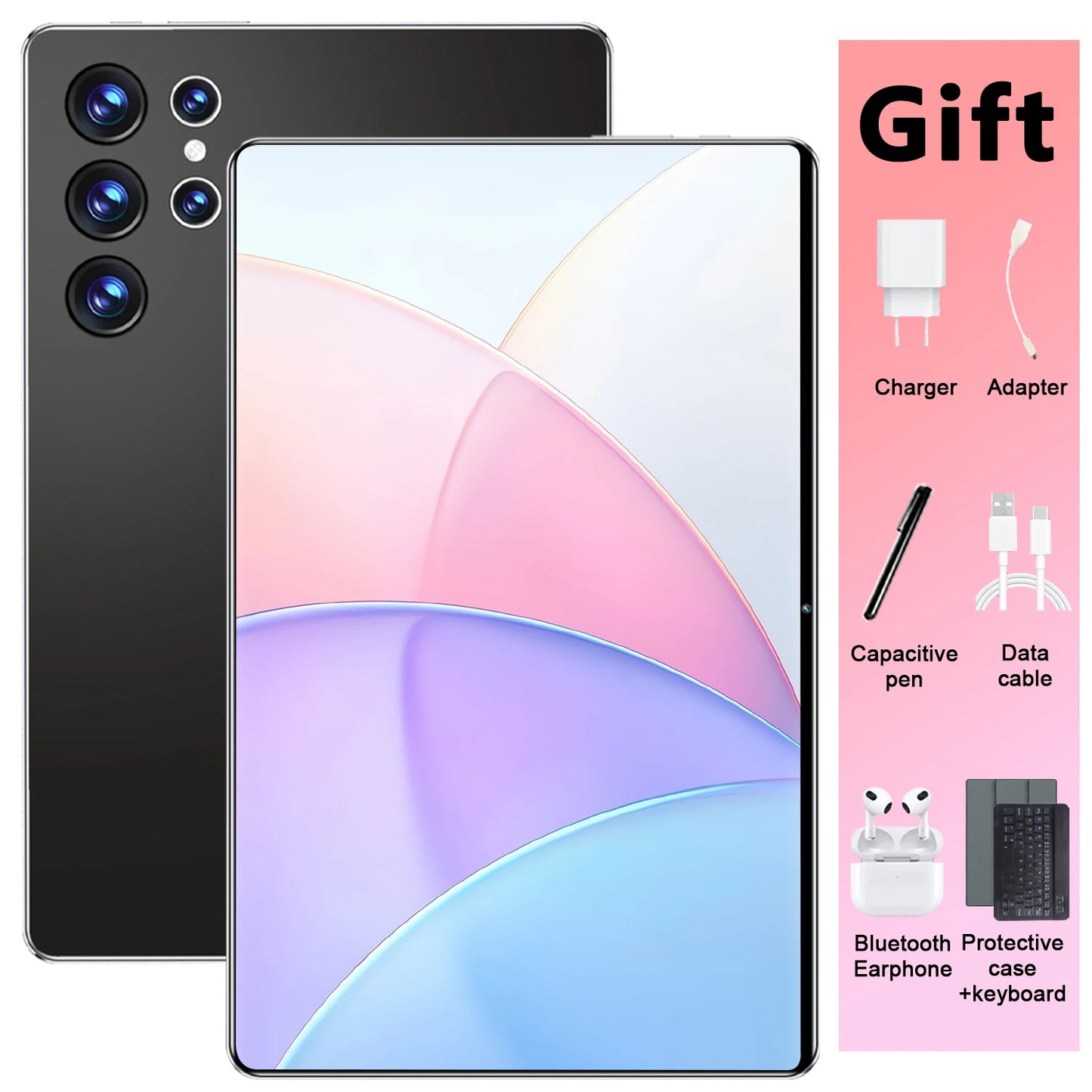 2026 5G Tablet Android 13.0 Brand New 10.36 inch 16GB RAM 1TB ROM Tablet 16MP 32MP 12000mAh 10Core WIFI Bluetooth Network Tablet