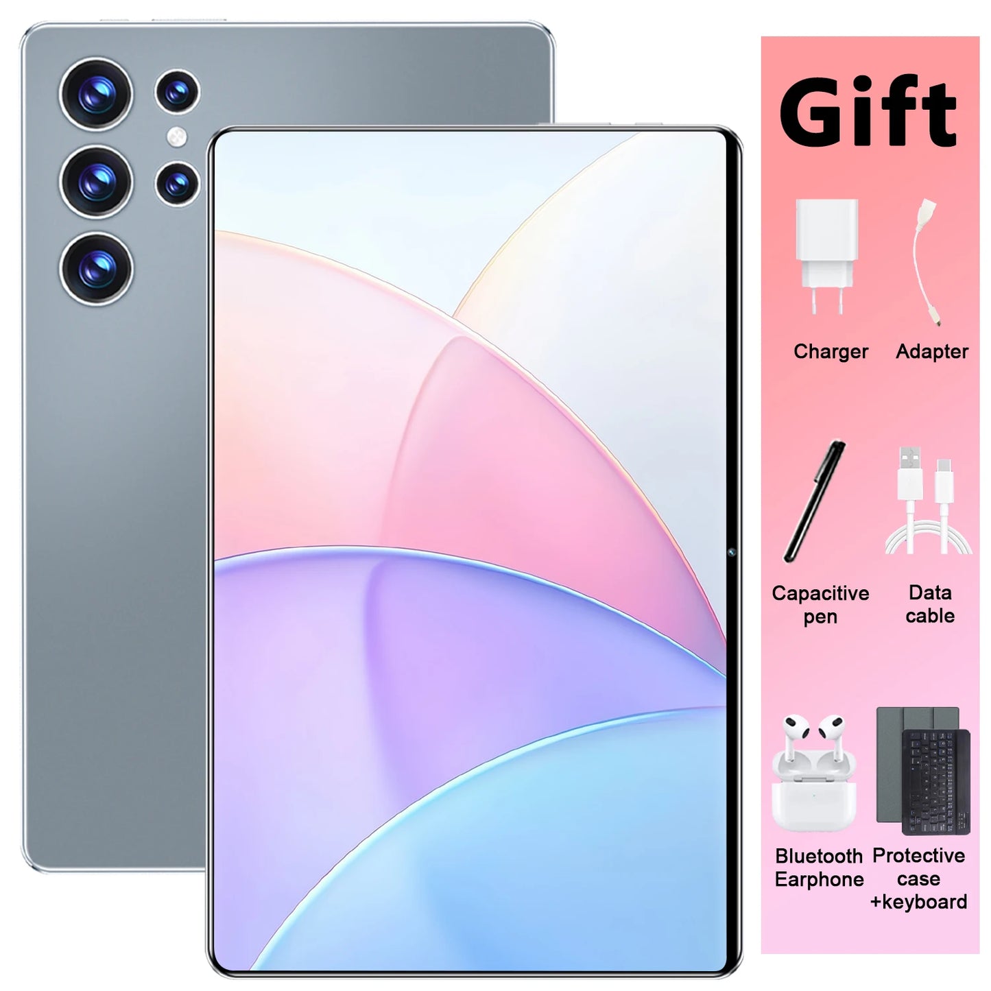 2026 5G Tablet Android 13.0 Brand New 10.36 inch 16GB RAM 1TB ROM Tablet 16MP 32MP 12000mAh 10Core WIFI Bluetooth Network Tablet
