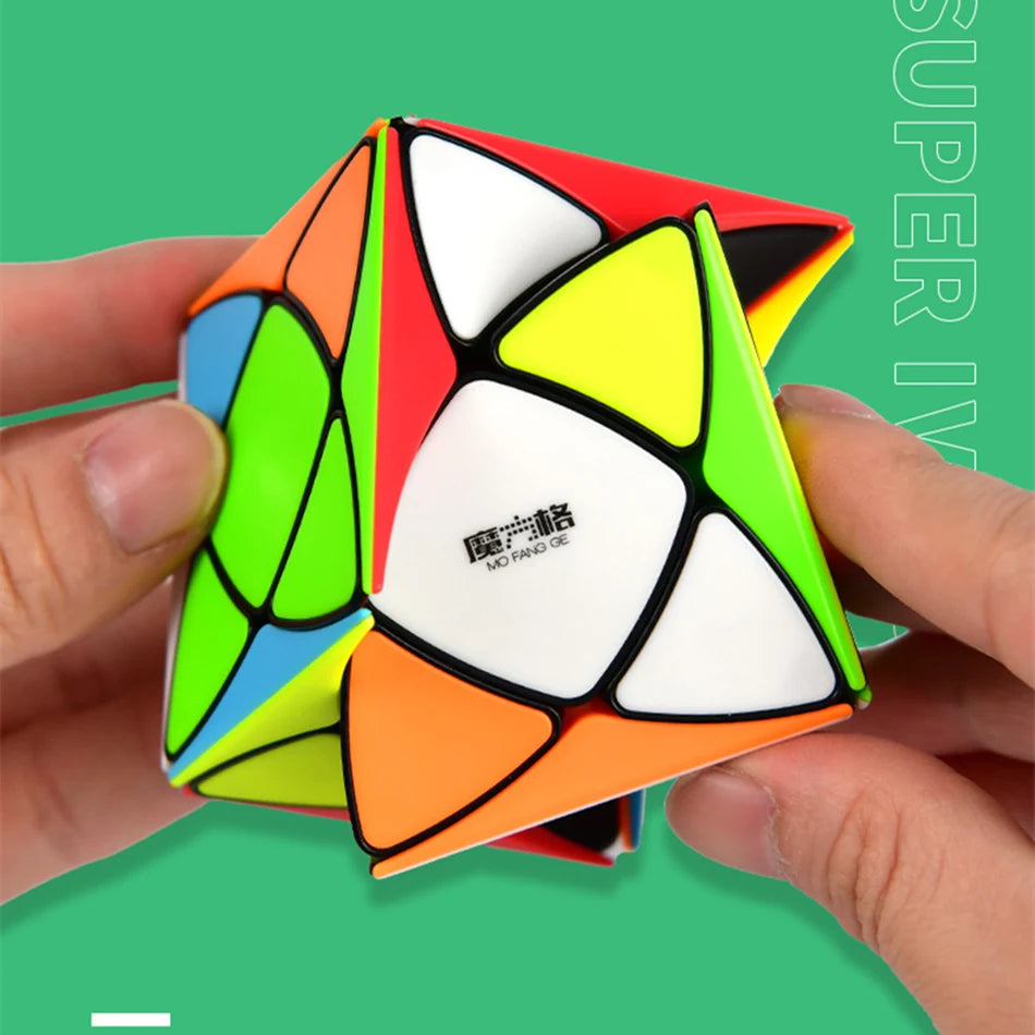 QiYi Super IVY Speed Cube MoFangGe Corner Mastermorphix Cube Triangle Pyramid Magic Cube Gear Shape Educational Toys Puzzle