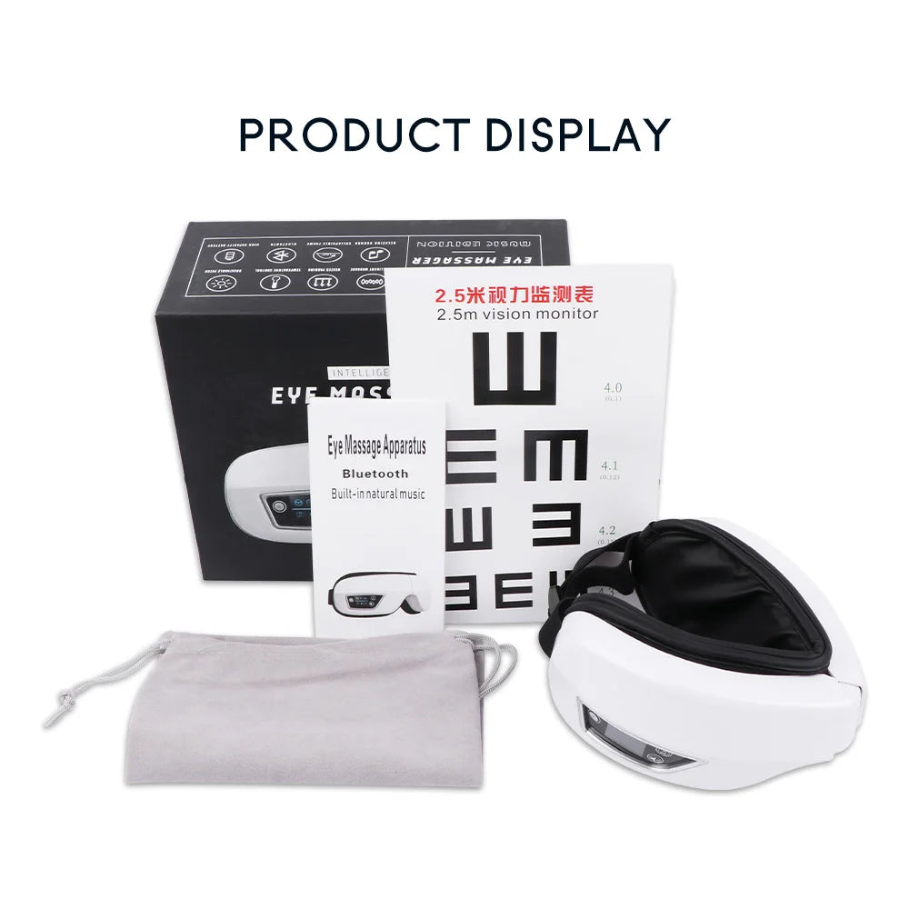 Eye Massager Smart Airbag Vibration  Eye Care Instrumen Heating Bluetooth Music Relieves Fatigue And Dark Circles Remove Weary