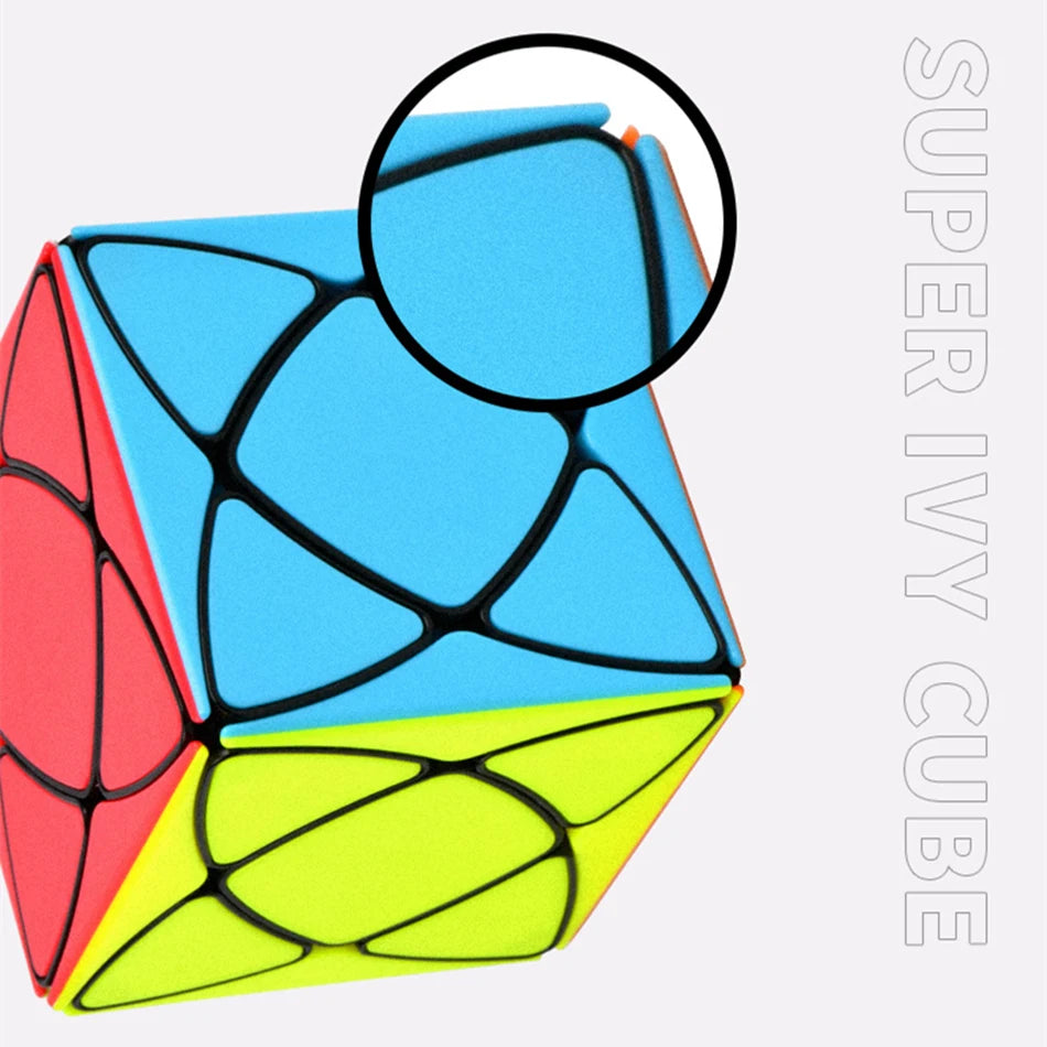 QiYi Super IVY Speed Cube MoFangGe Corner Mastermorphix Cube Triangle Pyramid Magic Cube Gear Shape Educational Toys Puzzle
