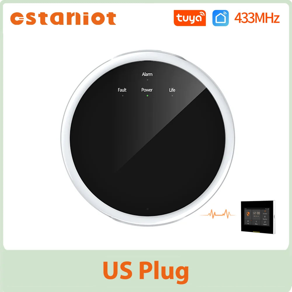 Ostaniot Tuya 433MHz Smart Gas Leak Detector Natural Gas Sensor Combustible Home LPG Gas Security Detector For Home Alarm System