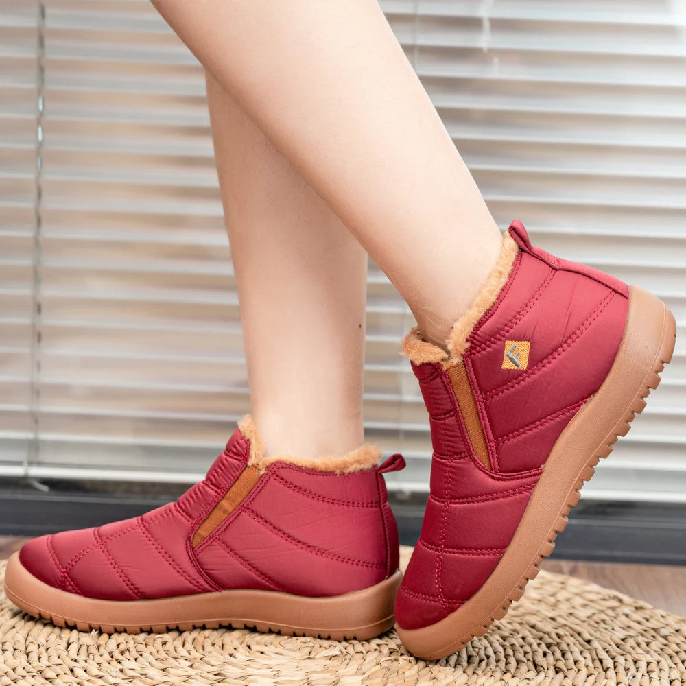 Winter Women Boots Warm Fur Snow Boots Waterproof Shoes Women Casual Lightweight Ankle Boots Botas Mujer Plos Size Couple Shoes