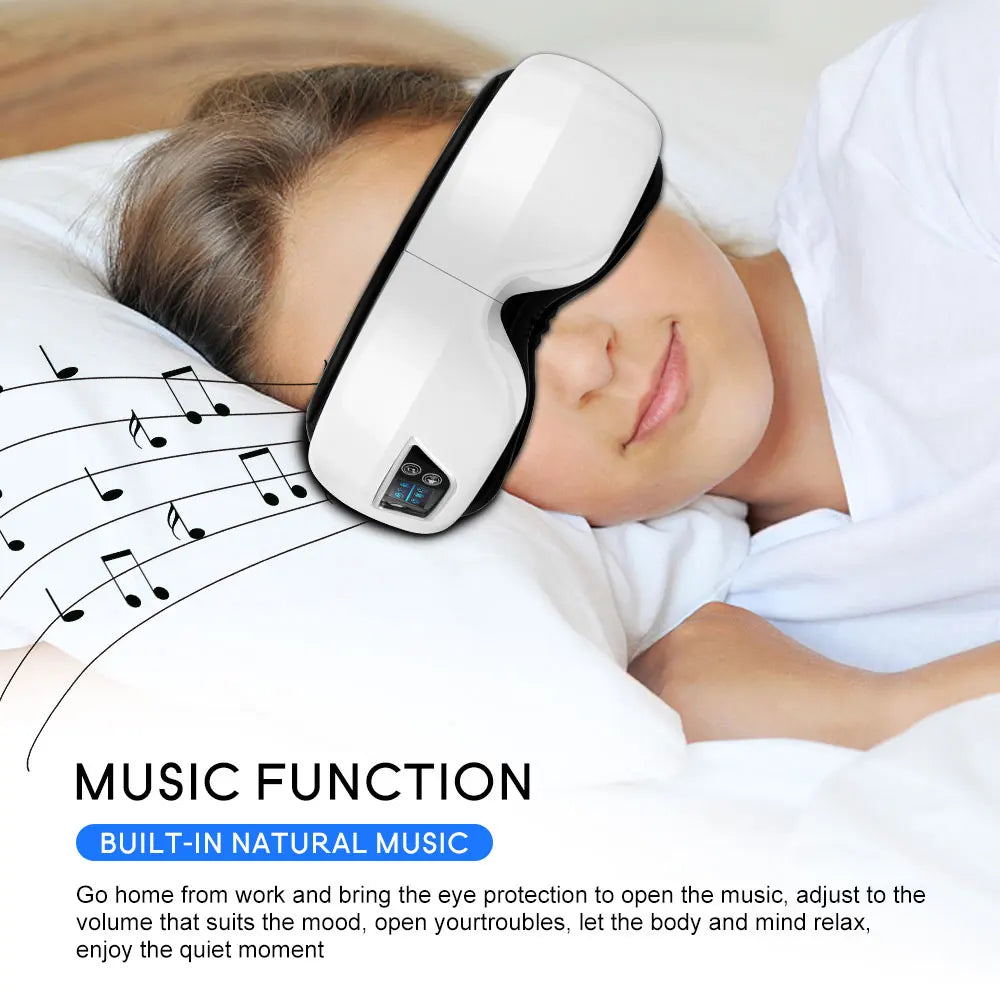 Eye Massager Smart Airbag Vibration  Eye Care Instrumen Heating Bluetooth Music Relieves Fatigue And Dark Circles Remove Weary