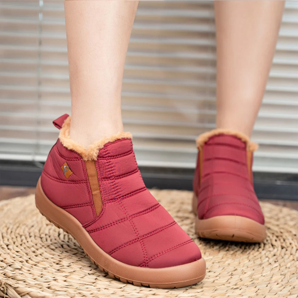 Winter Women Boots Warm Fur Snow Boots Waterproof Shoes Women Casual Lightweight Ankle Boots Botas Mujer Plos Size Couple Shoes