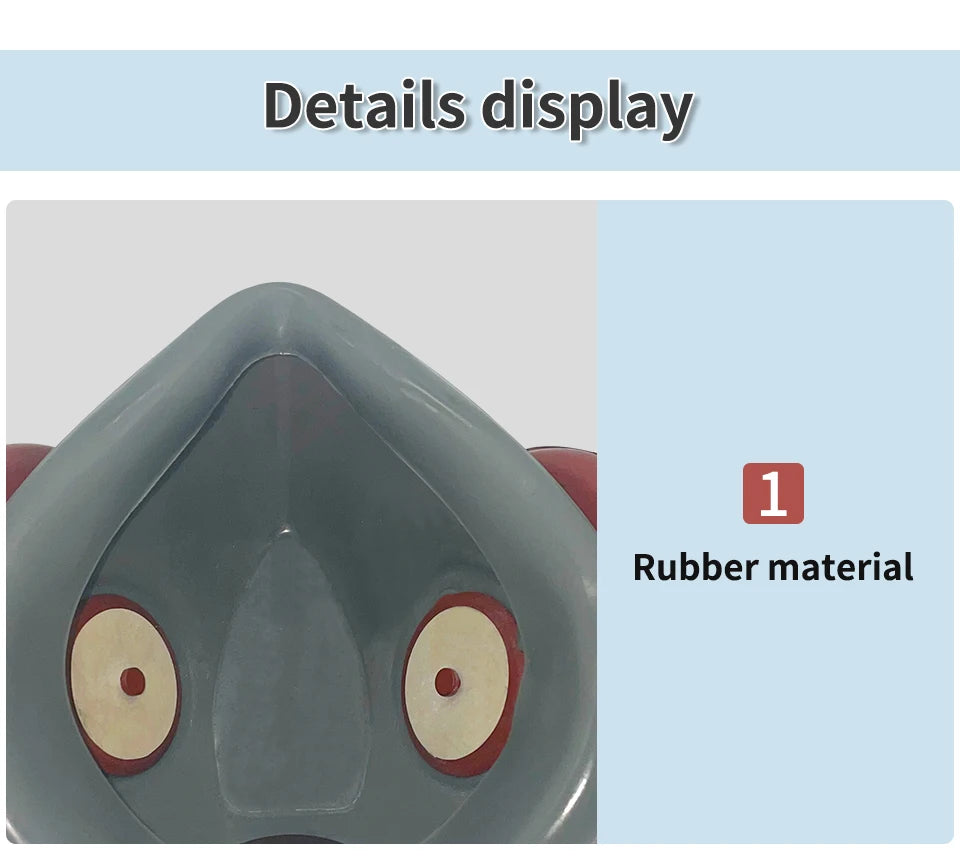 Dustproof Gas Mask Half Face Mask Safety Organic Chemical Filters with PC Goggles PM2.5 Breathing