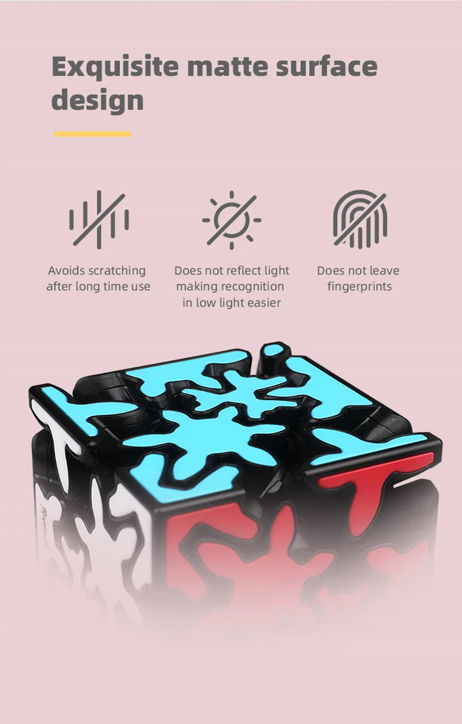 QiYi Super IVY Speed Cube MoFangGe Corner Mastermorphix Cube Triangle Pyramid Magic Cube Gear Shape Educational Toys Puzzle