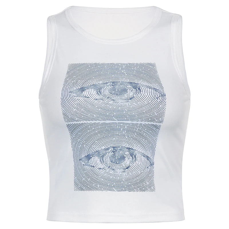 21 Style Sexy Vintage Strappy Y2K Halter Crop Top Women Summer 90s Backless Cami Tops Tees Ladies Fashion Fitness Camisole Party