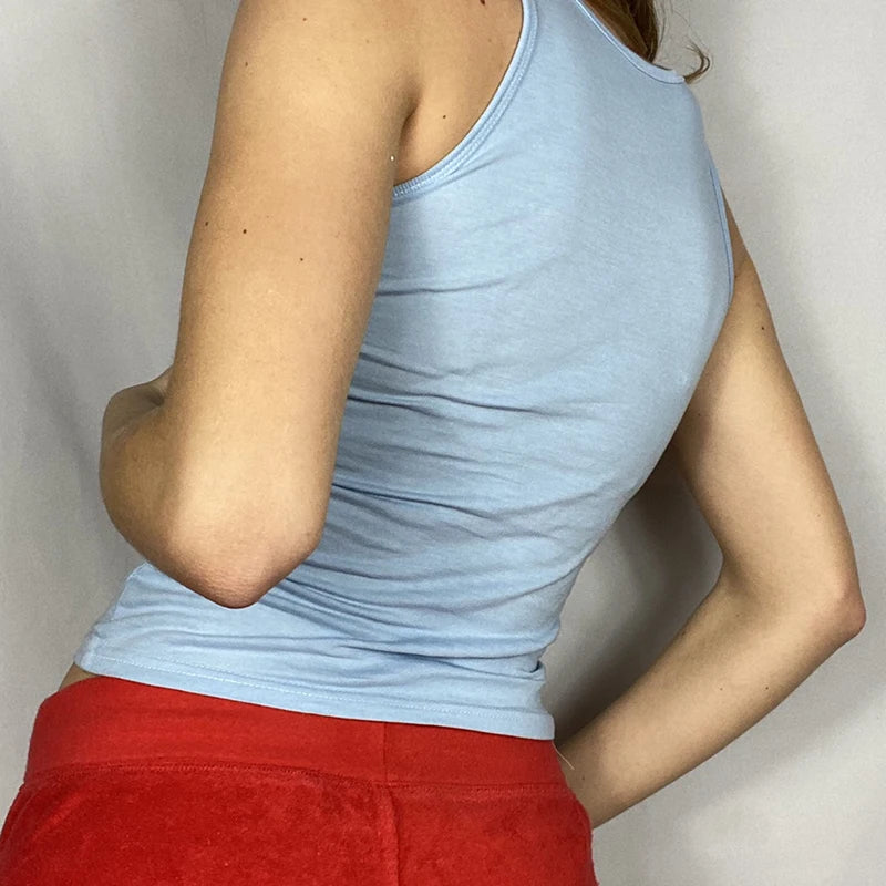 21 Style Sexy Vintage Strappy Y2K Halter Crop Top Women Summer 90s Backless Cami Tops Tees Ladies Fashion Fitness Camisole Party