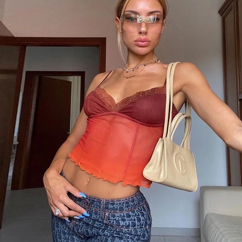 21 Style Sexy Vintage Strappy Y2K Halter Crop Top Women Summer 90s Backless Cami Tops Tees Ladies Fashion Fitness Camisole Party