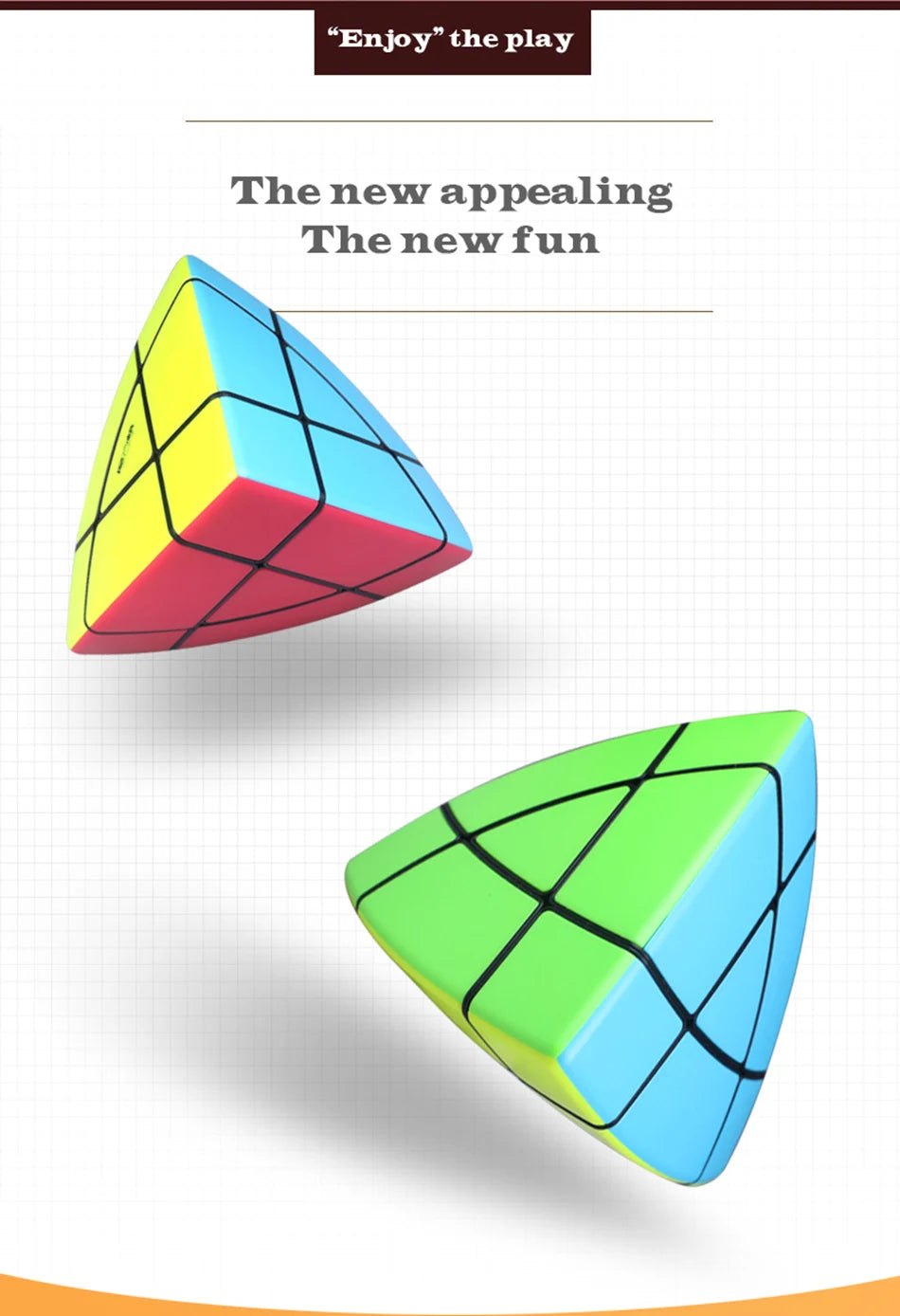 QiYi Super IVY Speed Cube MoFangGe Corner Mastermorphix Cube Triangle Pyramid Magic Cube Gear Shape Educational Toys Puzzle