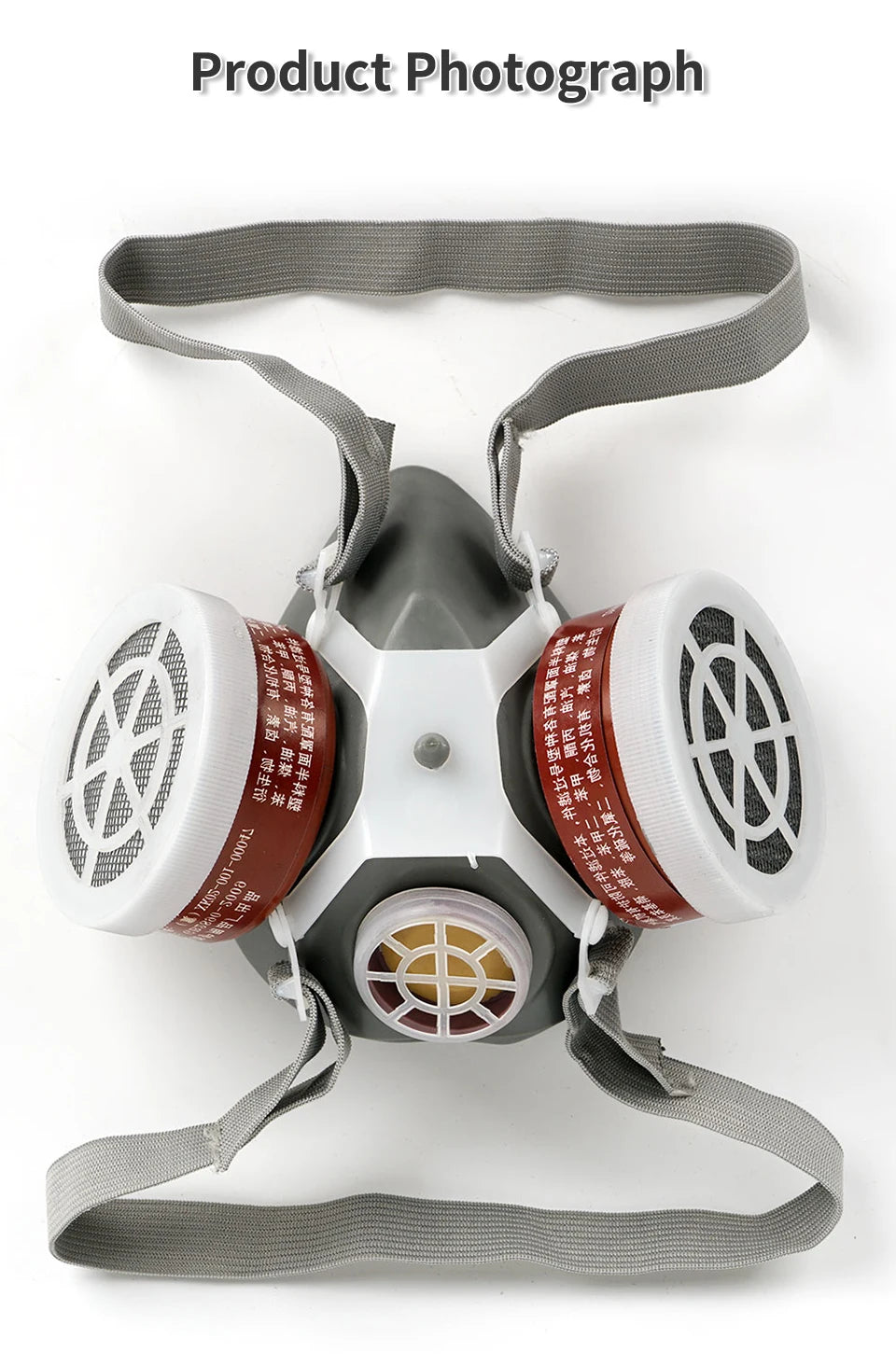 Dustproof Gas Mask Half Face Mask Safety Organic Chemical Filters with PC Goggles PM2.5 Breathing