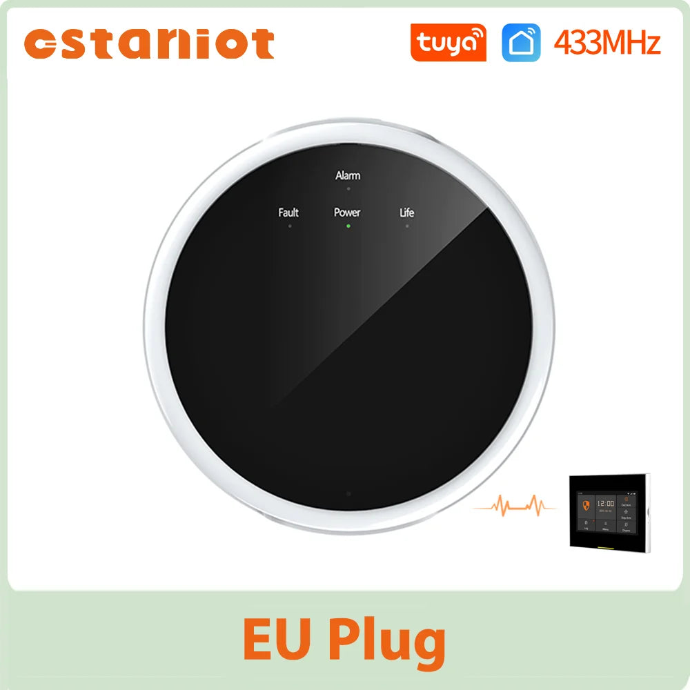 Ostaniot Tuya 433MHz Smart Gas Leak Detector Natural Gas Sensor Combustible Home LPG Gas Security Detector For Home Alarm System