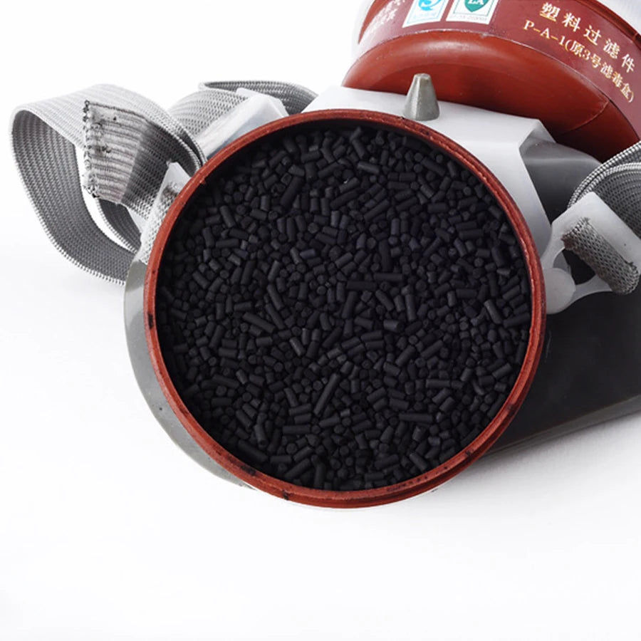 Dustproof Gas Mask Half Face Mask Safety Organic Chemical Filters with PC Goggles PM2.5 Breathing