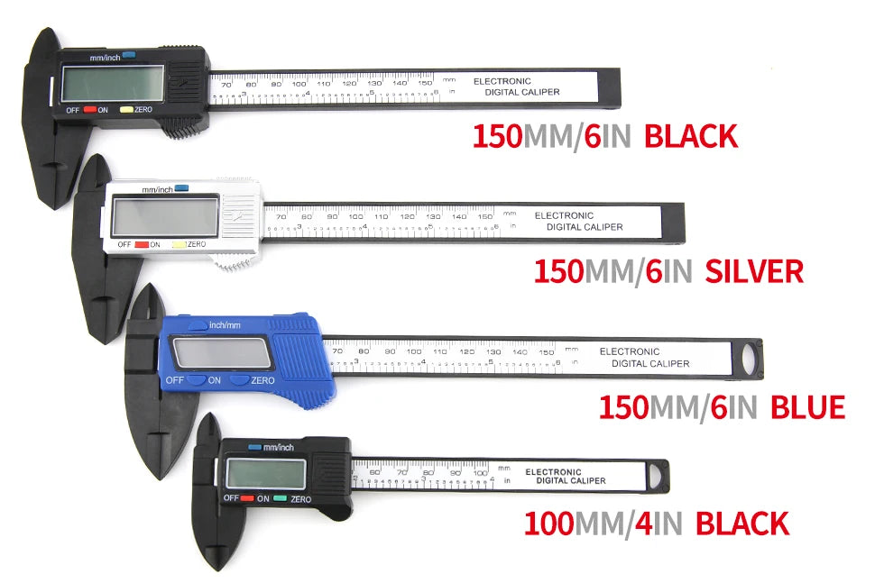 Digital Caliper Electronic Vernier Caliper Plastic Digital Ruler Calibrator Pachometer digital Micrometer Measuring Tool Caliber