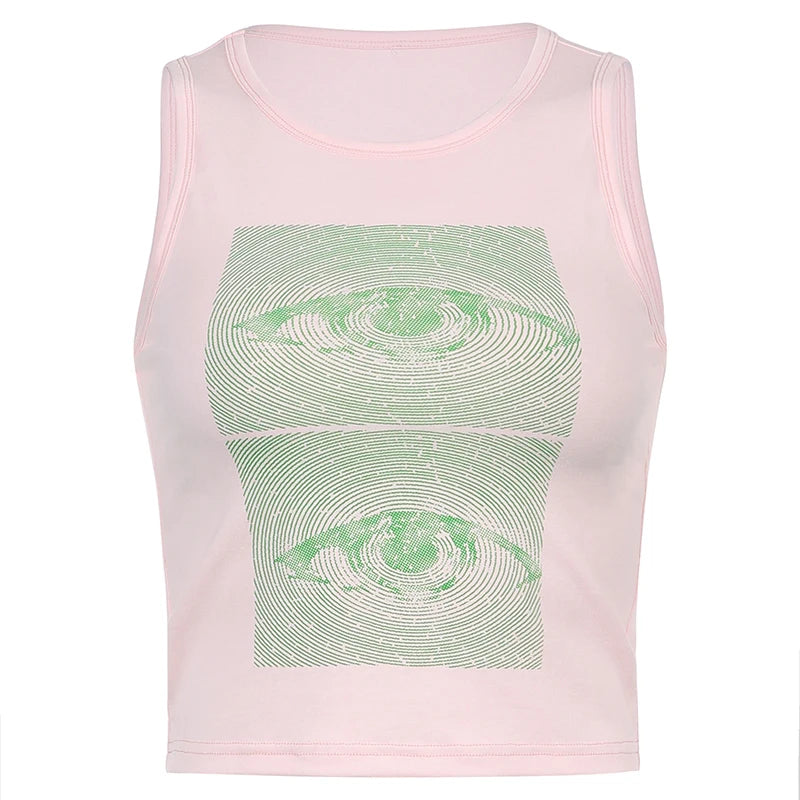 21 Style Sexy Vintage Strappy Y2K Halter Crop Top Women Summer 90s Backless Cami Tops Tees Ladies Fashion Fitness Camisole Party