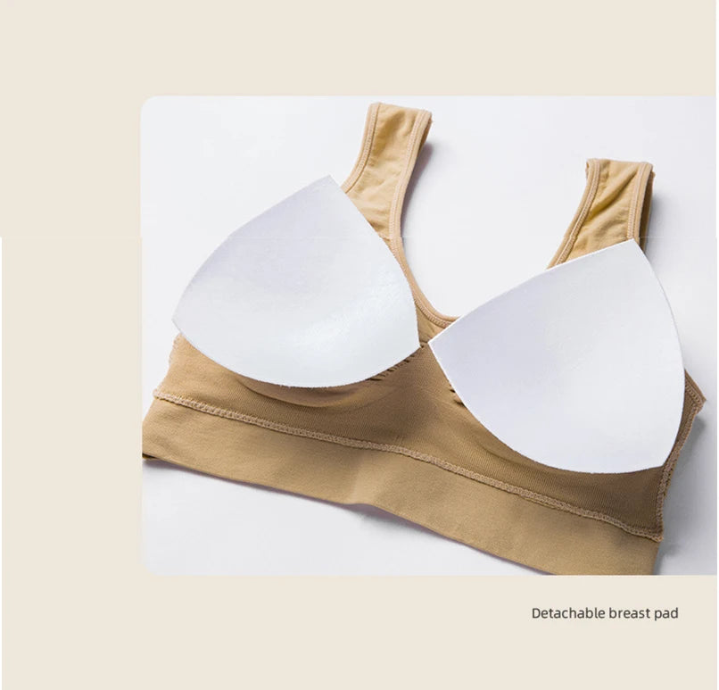 L-6XL Sports Bras for Women Yoga Plus Large Big Size Ladies Bralette Fat Top Underwear Padded Fitness Running Vest Brassiere