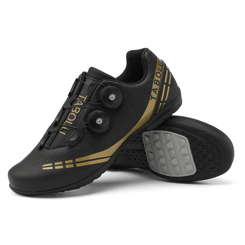 Double Buckle Cycling Shoes Men Women Nylon Bike Riding Shoes Mountain Road Bicycle Sneakers Cycling Fitness Training Shoes Male