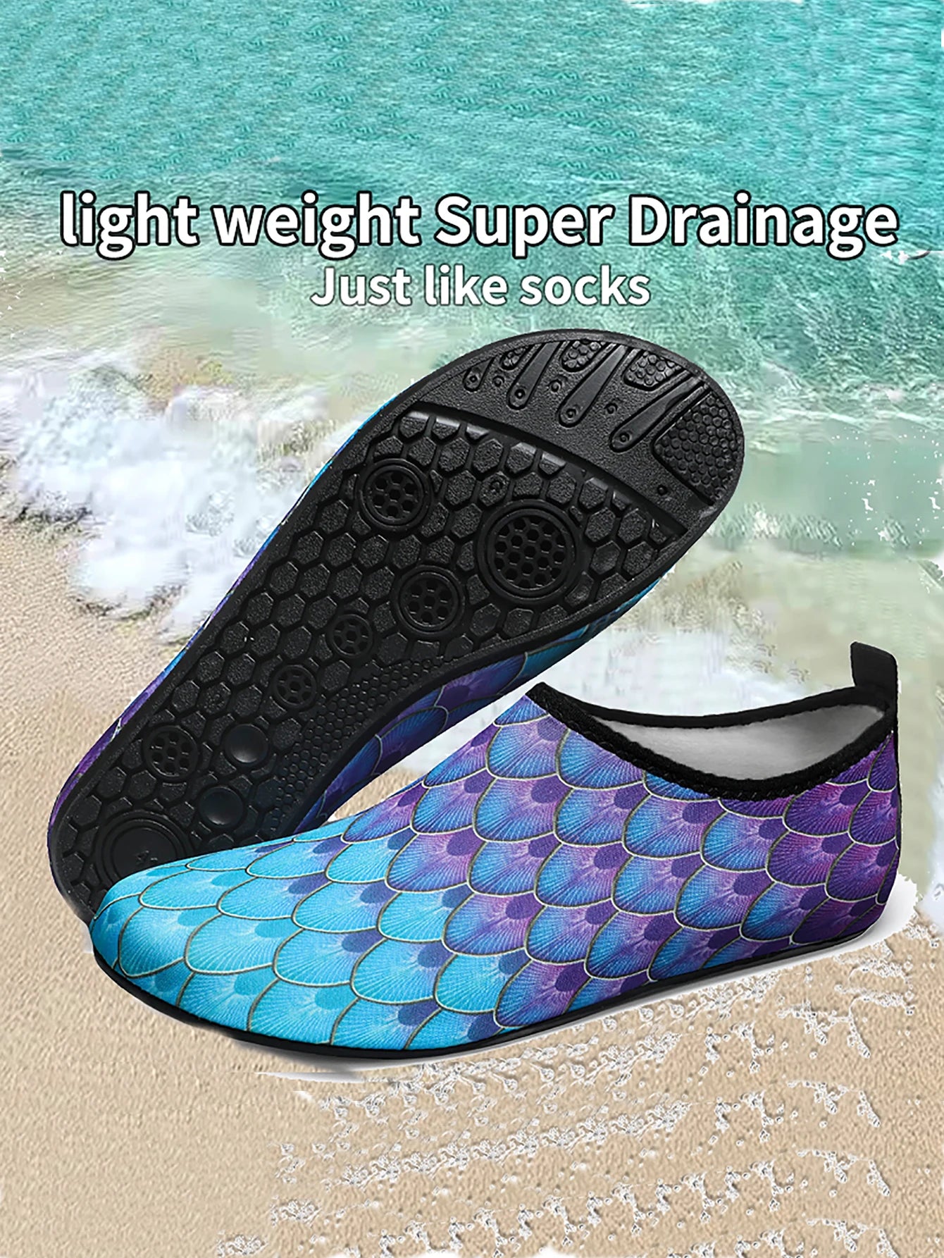 Diving Shoes Women Aqua Shoes Men Beach Swimming Water Sport Socks Barefoot Sneaker Fitness Dance Swim Surfing Snorkeling Shoe