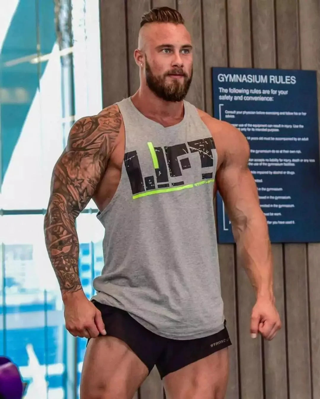 New Gym Sleeveless Clothing Men Bodybuilding and Fitness Tank Top Vest Sportswear Undershirt muscle workout Singlets Gym shirt