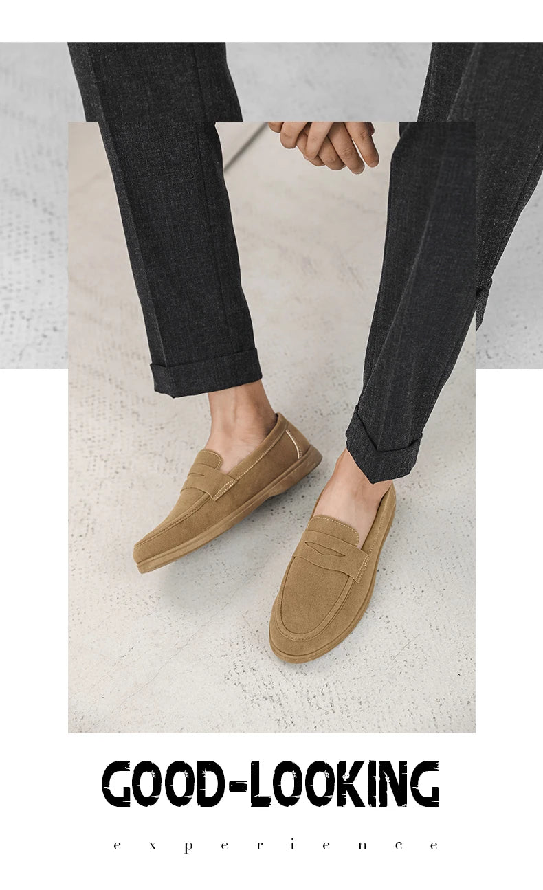 Genuine Leather Men Casual Shoes Luxury Brand Breathable Slip on Black Driving Shoes Moccasins Plus Size 39-45 Soft Men Loafers
