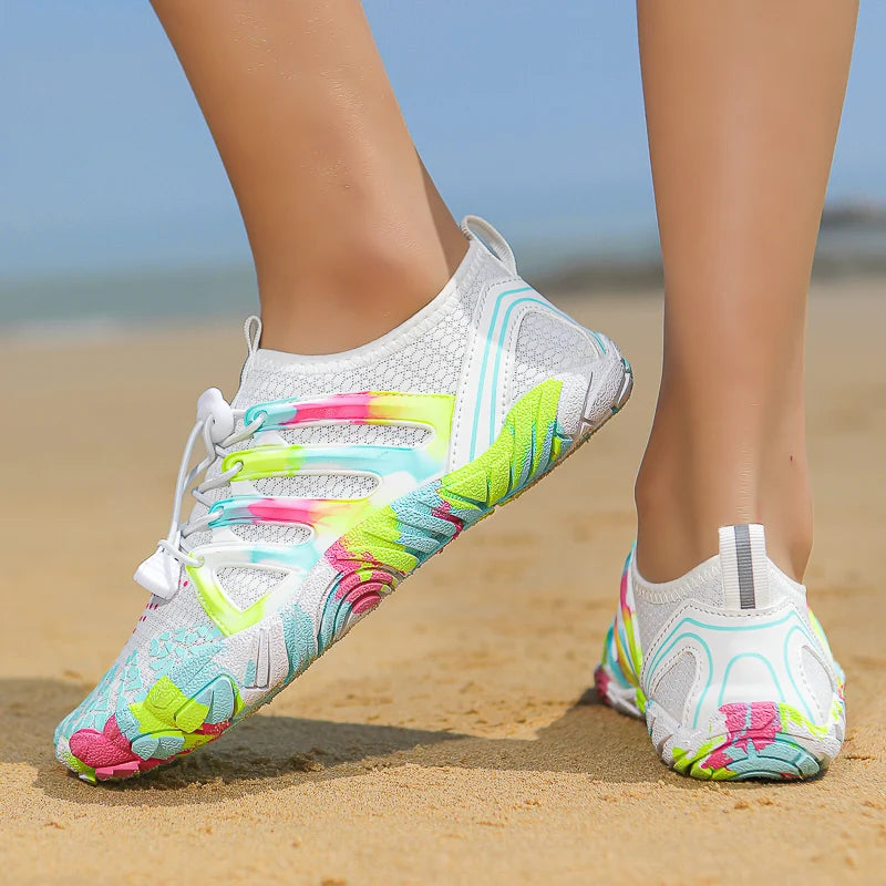 Aqua Shoes For Women Men Barefoot Water Shoes Anti-Slip Quick-Drying Outdoor Beach Upstream Wading Swimming Shoe Sneakers Unisex