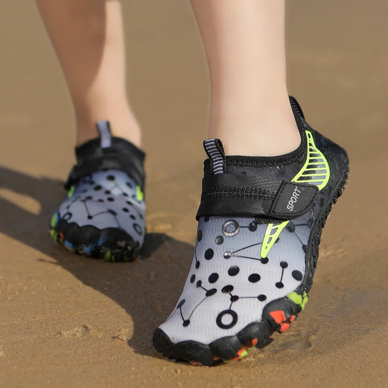Children Boys And Girls Beach Quick Diving Shoes Qianjiang Swimming Shoes Indoor Fitness Floor Shoes Bathroom Shoes 28-38#