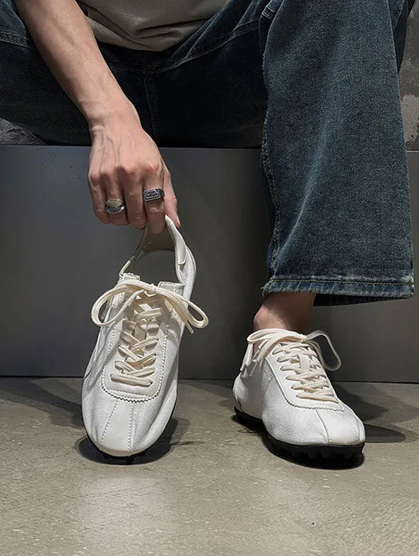 New Women Men High Quality Lace-Up Comfortable Soft Sole Flatsshoes Outdoor Casual Breathable Sneakers Fitness Shoes Male Shoes