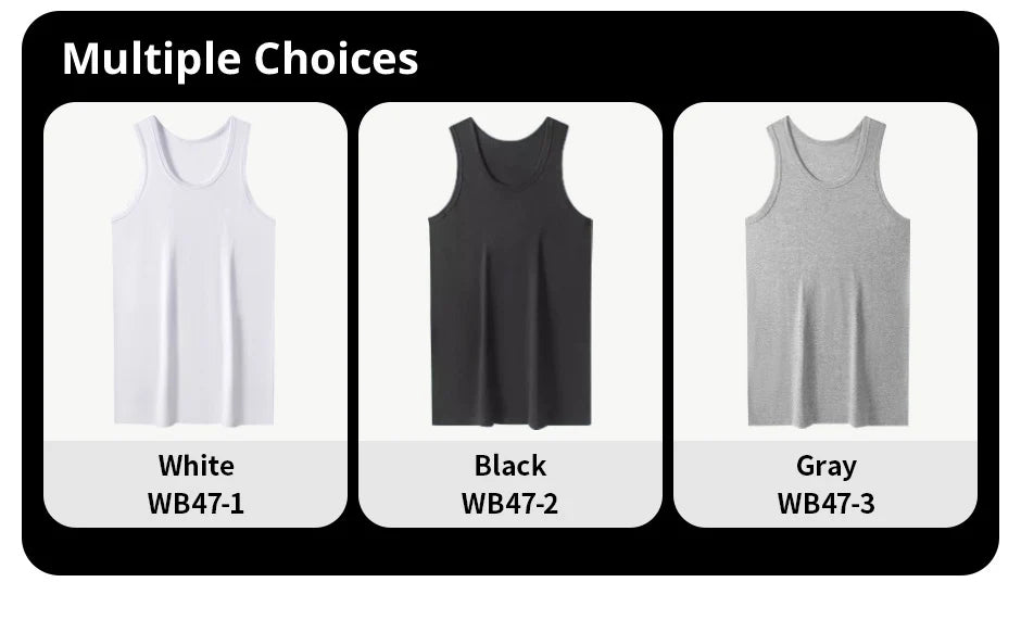 5/1 Pcs Men's Pure Cotton Sports Vest Solid Color Classic Four Seasons Thin Joker Sleeveless Slim Vest Youth Fitness Running T