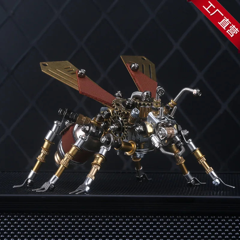 Mechanical Insect Iron Metal DIY Building Blocks 3D Three-Dimensional Assembly Model Puzzle toys Birthday Gift for Kid Adult