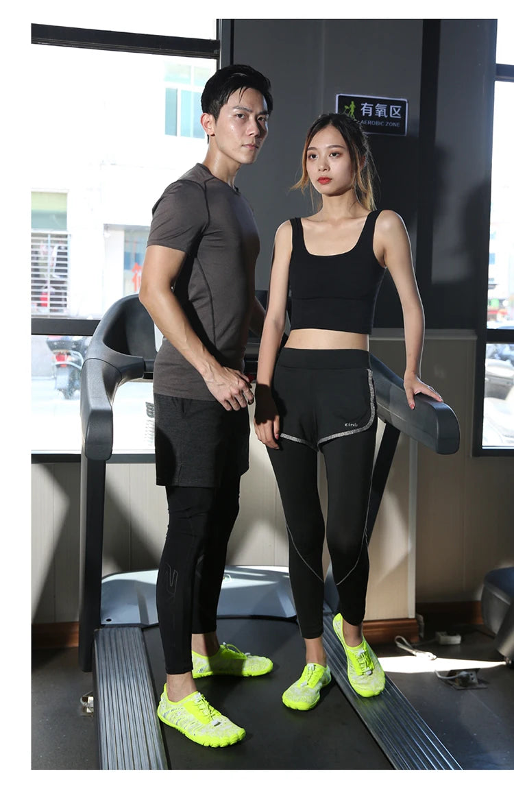 Indoor Fitness Shoes Men Women Yoga Treadmill Barefoot Shoes Gym Special Shock-absorbing Skipping Shoe Non-slip Training Sneaker