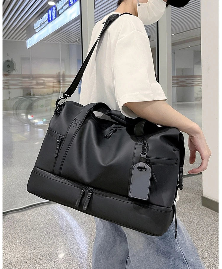 New Travel Bag, Men's Handbag, Large-capacity Short-distance Travel Bag, Sports and Fitness Bag, Single-shoulder Crossbody Bag