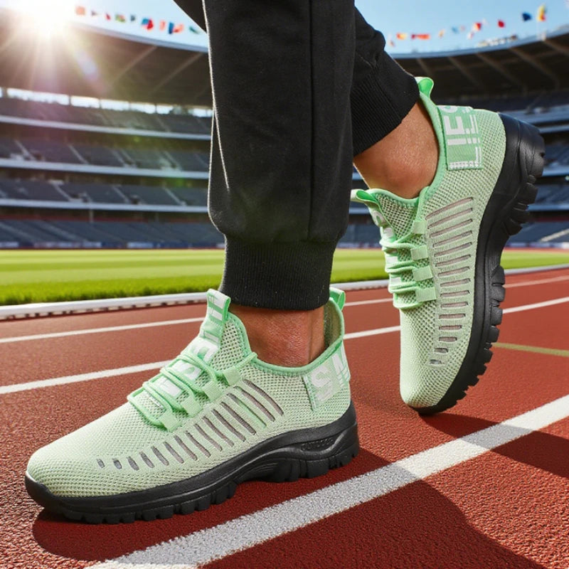 Men's Casual Sneakers Lightweight Breathable Mesh Fashion Running Shoes Outdoor Fitness Exercise Classic Slip on Walking Shoes