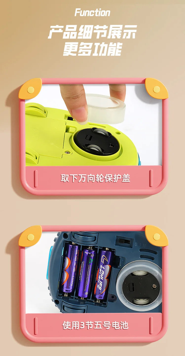 Toddler DJ Car Electronic DJ Bouncin Beats with Music Lights Bouncing Action Swing Dancing Learning Interactive Toy for Kid Gift