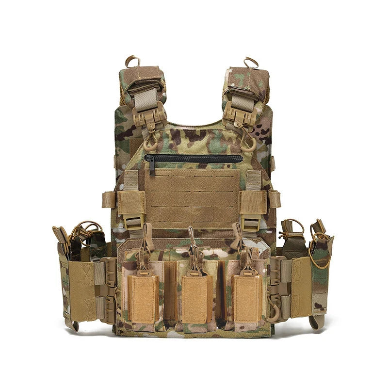 Multi-functional wear-resistant tactical vest outdoor training clothes outdoor equipment protective waistcoat