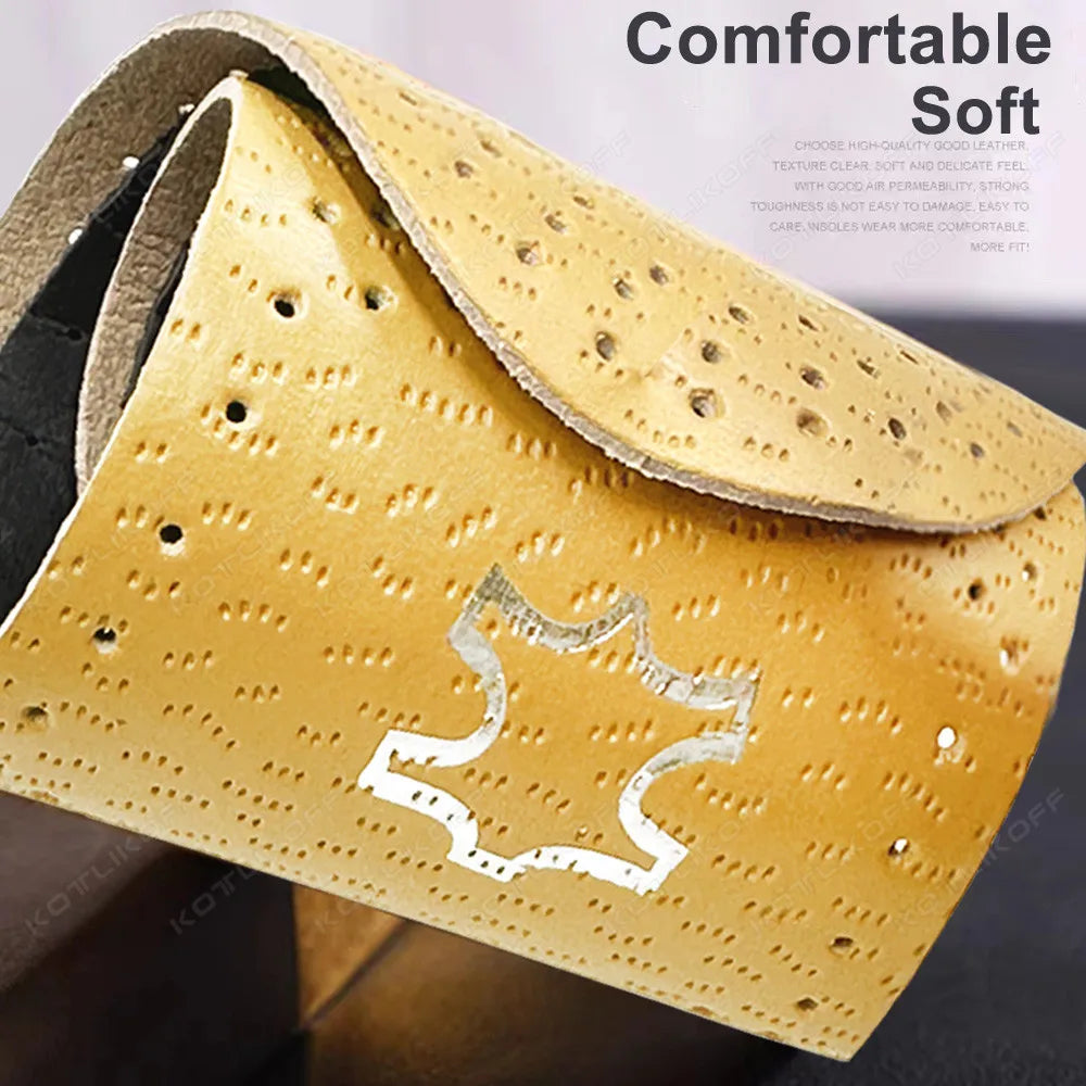 Ultra Thin Breathable Leather Shoe Insoles For Women Men Business Shoes Pads Soft  Absorb Sweat Deodorant ReplacementInner Soles