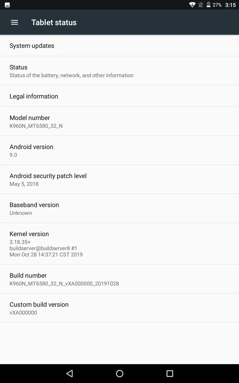Big Sales 10.1 INCH K13 Android 9.0 WIFI Tablet PC 3GB RAM 32GB ROM MTK9863 CPU 1280*800 IPS Dual Camera