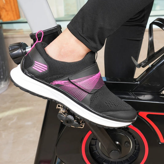 Women's indoor fitness dynamic cycling shoes hard soled rubber soled cycling shoes SPD MTB Sneakers mountain Bike shoes