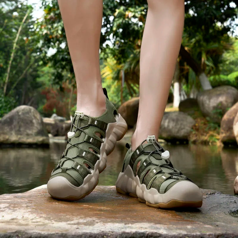 Quick Dry Water Shoes Men Beach Aqua Shoes Summer Outdoor Trekking Camping Hiking River Tracing Rainforest Hike Climbing Boating
